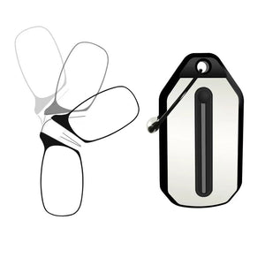Nose Clip Folding Legless Reading Glasses Men Women Mini Portable Smart Magnifier Presbyopic Eyewear +1.0 To +4.0 Gafas