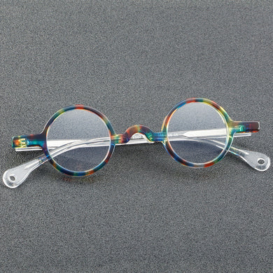 Japan Vintage Round Acetate Glasses Frame for Men Women Prescription Myopia Optical Eyeglasses 5807