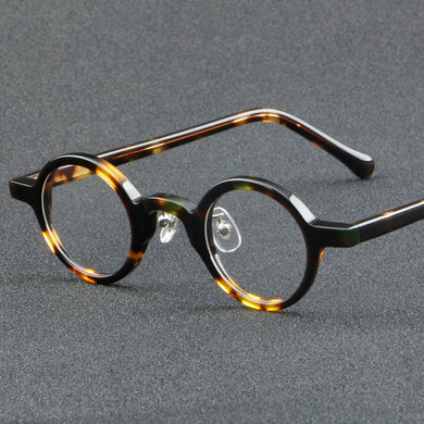 Japan Vintage Round Acetate Glasses Frame for Men Women Prescription Myopia Optical Eyeglasses 98650 