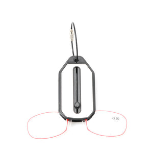 Nose Clip Folding Legless Reading Glasses Men Women Mini Portable Smart Magnifier Presbyopic Eyewear +1.0 To +4.0 Gafas