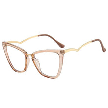 Load image into Gallery viewer, OEC CPO Fashion Cat Eye Clear Myopia Prescription Glasses Frame Women Men Transparent Lens Optical Eyeglasses Frame Unisex