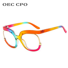 Load image into Gallery viewer, OEC CPO  Clear Square Glasses Frames Women Men Optical Eyeglasses Spectacle Frame Female Colorful Computer Eyewear Unisex