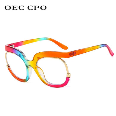 OEC CPO  Clear Square Glasses Frames Women Men Optical Eyeglasses Spectacle Frame Female Colorful Computer Eyewear Unisex