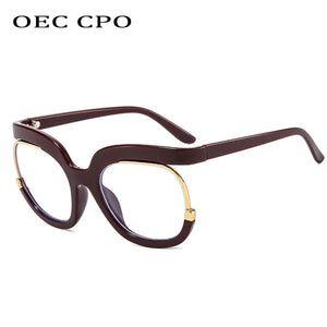 OEC CPO  Clear Square Glasses Frames Women Men Optical Eyeglasses Spectacle Frame Female Colorful Computer Eyewear Unisex