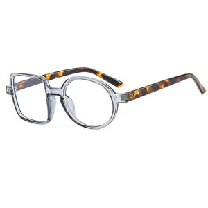 OEC CPO Square Glasses Women Men Fashion Clear Glasses Optical Eyeglasses Frame Personality Round Transparent Lens Spectacle