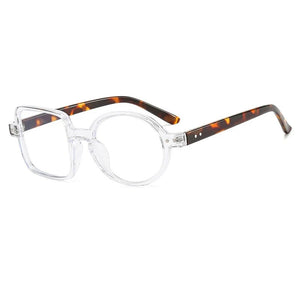 OEC CPO Square Glasses Women Men Fashion Clear Glasses Optical Eyeglasses Frame Personality Round Transparent Lens Spectacle
