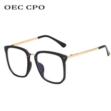 Load image into Gallery viewer, OEC CPO Transparent Square Glasses Frame Women Men Brand Designer Vintage Optical Eyeglasses Frames Female Clear Eyewear