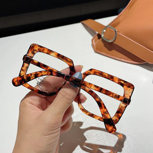 OEC CPO Vintage Square Glasses Frames Women  Myopia Prescription Glasses Frame Female Men Clear Lens Eyeglasses Unisex