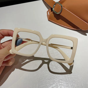 OEC CPO Vintage Square Glasses Frames Women  Myopia Prescription Glasses Frame Female Men Clear Lens Eyeglasses Unisex