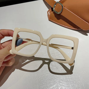 OEC CPO Vintage Square Glasses Frames Women  Myopia Prescription Glasses Frame Female Men Clear Lens Eyeglasses Unisex