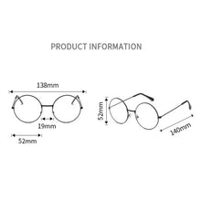 Load image into Gallery viewer, OYDCH Vintage Retro Metal Frame Clear Lens Glasses  Harry Eyewear Eyeglasses Black Oversized Round Circle Eye Glasses