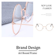 Load image into Gallery viewer, OYDCH Vintage Retro Metal Frame Clear Lens Glasses  Harry Eyewear Eyeglasses Black Oversized Round Circle Eye Glasses