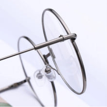 Load image into Gallery viewer, OYDCH Vintage Retro Metal Frame Clear Lens Glasses  Harry Eyewear Eyeglasses Black Oversized Round Circle Eye Glasses