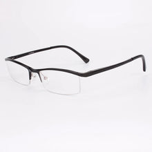 Load image into Gallery viewer, Opeco designer Men&#39;s Aluminum Eyeglasses Frame RX able Glasses Half Rim Myopia rectangle Optical Eyewear #2036