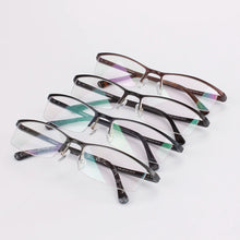 Load image into Gallery viewer, Opeco designer Men&#39;s Aluminum Eyeglasses Frame RX able Glasses Half Rim Myopia rectangle Optical Eyewear #2036