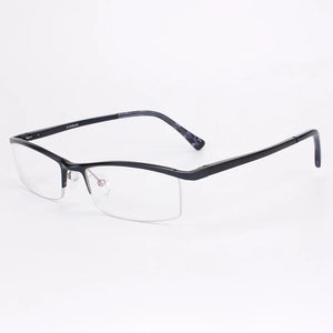 Opeco designer Men's Aluminum Eyeglasses Frame RX able Glasses Half Rim Myopia rectangle Optical Eyewear #2036