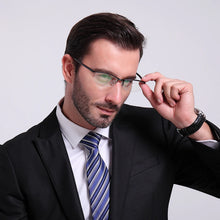 Load image into Gallery viewer, Opeco designer Men&#39;s Aluminum Eyeglasses Frame RX able Glasses Half Rim Myopia rectangle Optical Eyewear #2036