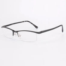 Load image into Gallery viewer, Opeco designer Men&#39;s Aluminum Eyeglasses Frame RX able Glasses Half Rim Myopia rectangle Optical Eyewear #2036