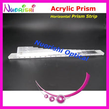 Load image into Gallery viewer, Ophthalmic Acrylic Horizontal Prism Lens Stick Strip Leather Case Packed HB16