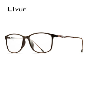 Optical Eye Glasses Frame Ultralight Retro Prescription Myopia Eyeglasses Plastic Titanium TR90 Frame Clear Lens For Men Women