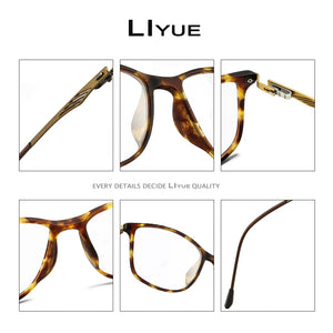 Optical Eye Glasses Frame Ultralight Retro Prescription Myopia Eyeglasses Plastic Titanium TR90 Frame Clear Lens For Men Women