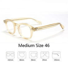 Load image into Gallery viewer, Optical Eyeglasses Frame Men Women Johnny Depp LEMTOSH Vintage Glasses Computer Acetate Spectacle Frame For Male Clear Lens