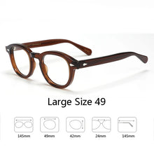 Load image into Gallery viewer, Optical Eyeglasses Frame Men Women Johnny Depp LEMTOSH Vintage Glasses Computer Acetate Spectacle Frame For Male Clear Lens