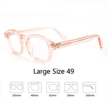Load image into Gallery viewer, Optical Eyeglasses Frame Men Women Johnny Depp LEMTOSH Vintage Glasses Computer Acetate Spectacle Frame For Male Clear Lens