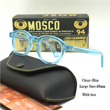 Load image into Gallery viewer, Optical Eyeglasses Frame Men Women Johnny Depp LEMTOSH Vintage Glasses Computer Acetate Spectacle Frame For Male Clear Lens