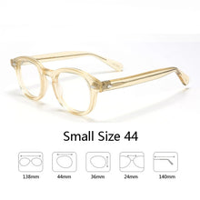Load image into Gallery viewer, Optical Eyeglasses Frame Men Women Johnny Depp LEMTOSH Vintage Glasses Computer Acetate Spectacle Frame For Male Clear Lens
