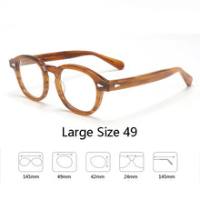 Load image into Gallery viewer, Optical Eyeglasses Frame Men Women Johnny Depp LEMTOSH Vintage Glasses Computer Acetate Spectacle Frame For Male Clear Lens