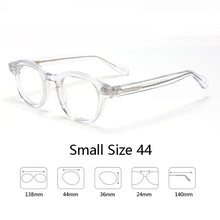 Load image into Gallery viewer, Optical Eyeglasses Frame Men Women Johnny Depp LEMTOSH Vintage Glasses Computer Acetate Spectacle Frame For Male Clear Lens