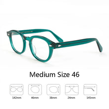 Load image into Gallery viewer, Optical Eyeglasses Frame Men Women Johnny Depp LEMTOSH Vintage Glasses Computer Acetate Spectacle Frame For Male Clear Lens