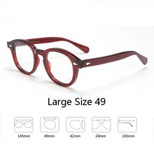 Load image into Gallery viewer, Optical Eyeglasses Frame Men Women Johnny Depp LEMTOSH Vintage Glasses Computer Acetate Spectacle Frame For Male Clear Lens
