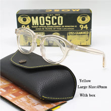 Load image into Gallery viewer, Optical Eyeglasses Frame Men Women Johnny Depp LEMTOSH Vintage Glasses Computer Acetate Spectacle Frame For Male Clear Lens