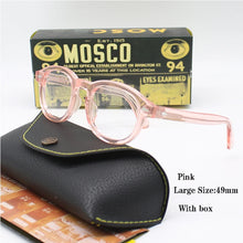 Load image into Gallery viewer, Optical Eyeglasses Frame Men Women Johnny Depp LEMTOSH Vintage Glasses Computer Acetate Spectacle Frame For Male Clear Lens