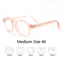 Load image into Gallery viewer, Optical Eyeglasses Frame Men Women Johnny Depp LEMTOSH Vintage Glasses Computer Acetate Spectacle Frame For Male Clear Lens