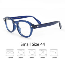 Load image into Gallery viewer, Optical Eyeglasses Frame Men Women Johnny Depp LEMTOSH Vintage Glasses Computer Acetate Spectacle Frame For Male Clear Lens