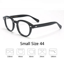 Load image into Gallery viewer, Optical Eyeglasses Frame Men Women Johnny Depp LEMTOSH Vintage Glasses Computer Acetate Spectacle Frame For Male Clear Lens