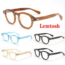 Load image into Gallery viewer, Optical Eyeglasses Frame Men Women Johnny Depp LEMTOSH Vintage Glasses Computer Acetate Spectacle Frame For Male Clear Lens
