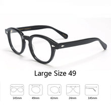 Load image into Gallery viewer, Optical Eyeglasses Frame Men Women Johnny Depp LEMTOSH Vintage Glasses Computer Acetate Spectacle Frame For Male Clear Lens