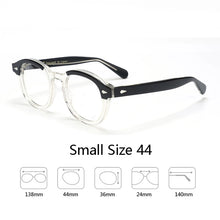 Load image into Gallery viewer, Optical Eyeglasses Frame Men Women Johnny Depp LEMTOSH Vintage Glasses Computer Acetate Spectacle Frame For Male Clear Lens