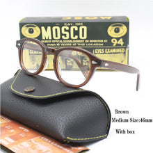 Load image into Gallery viewer, Optical Eyeglasses Frame Men Women Johnny Depp LEMTOSH Vintage Glasses Computer Acetate Spectacle Frame For Male Clear Lens