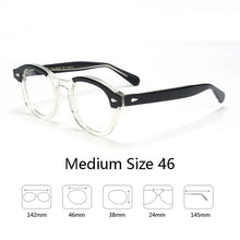 Load image into Gallery viewer, Optical Eyeglasses Frame Men Women Johnny Depp LEMTOSH Vintage Glasses Computer Acetate Spectacle Frame For Male Clear Lens