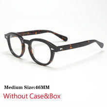 Load image into Gallery viewer, Optical Eyeglasses Frame Men Women Johnny Depp LEMTOSH Vintage Glasses Computer Acetate Spectacle Frame For Male Clear Lens