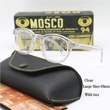 Load image into Gallery viewer, Optical Eyeglasses Frame Men Women Johnny Depp LEMTOSH Vintage Glasses Computer Acetate Spectacle Frame For Male Clear Lens