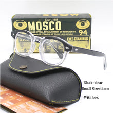 Load image into Gallery viewer, Optical Eyeglasses Frame Men Women Johnny Depp LEMTOSH Vintage Glasses Computer Acetate Spectacle Frame For Male Clear Lens