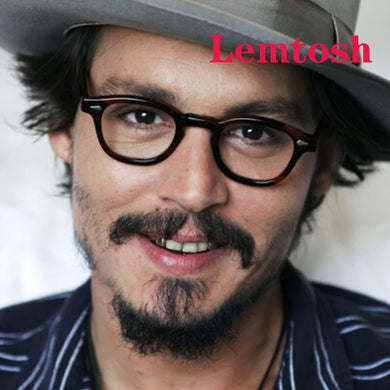 Optical Eyeglasses Frame Men Women Johnny Depp LEMTOSH Vintage Glasses Computer Acetate Spectacle Frame For Male Clear Lens