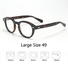 Load image into Gallery viewer, Optical Eyeglasses Frame Men Women Johnny Depp LEMTOSH Vintage Glasses Computer Acetate Spectacle Frame For Male Clear Lens