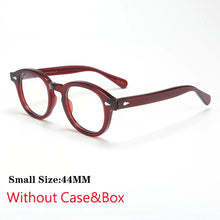 Load image into Gallery viewer, Optical Eyeglasses Frame Men Women Johnny Depp LEMTOSH Vintage Glasses Computer Acetate Spectacle Frame For Male Clear Lens
